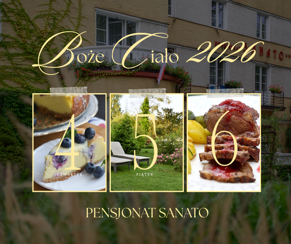 Pokoje gościnne Sanato - pensjonat Busko-Zdrój, kawiarnia, restauracja
